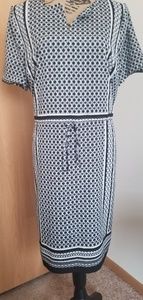 The Limited black & white patterned dress